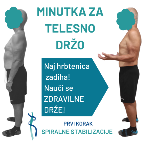 Naj hrbtenica zadiha z zdravilno telesno držo. Nauči se!